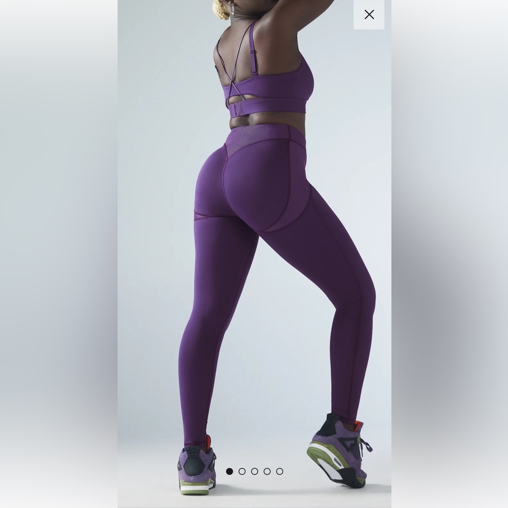 Savage Fenty Curve Alert Rib Legging Punk Purple XS
